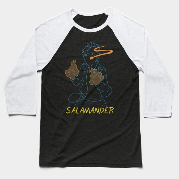 Salamander Baseball T-Shirt by SaintBree
